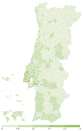 Share of the Livre (L) by municipality