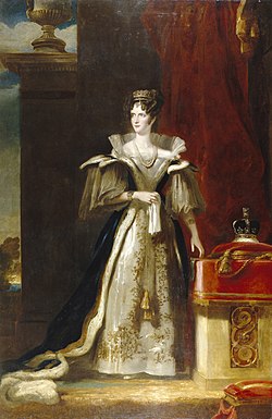 This is a portrait of Queen Adelaide who is namesake to the city where the university was founded.