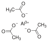 The structure of aluminium triacetate as an ionic compound