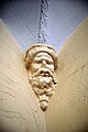 An ornamental corner statue in the entryway at 1100 Grand Concourse