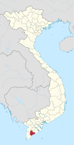 Location of Bạc Liêu within Vietnam