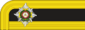1856 to 1867 major's collar rank insignia