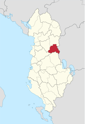 Localisation de District de Bulqizë