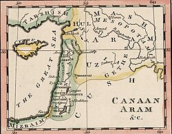 Map of Canaan by John Melish (1815)