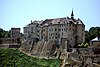 The eastern view of the castle Český Šternberk