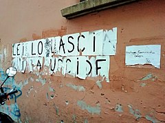 Bologne : « Lei lo lascia, lui la uccide » (« Elle le quitte, il la tue »).