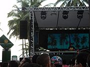 Peter Rauhofer performing live at the Hell & Heaven in Brazil (2010).
