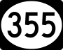 Mississippi Highway 355 marker