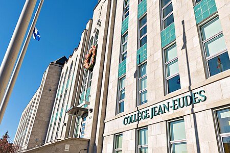 Façade du Collège Jean-Eudes, Montréal.