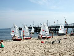 Spiaggia e molo di Danzica (Brzeźno)