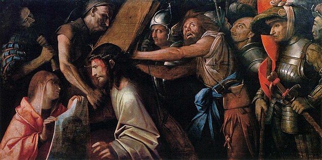 Road to Calvary with Veronica's Veil, Giovanni Cariani