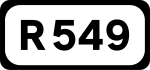 R549 road shield}}