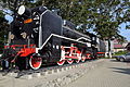 サハリン鉄道歴史博物館にて動体展示されているD51機関車
