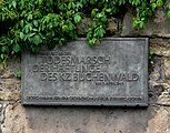 Memorial plaque to the victims of the death march in Jena
