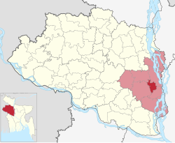 Location of Sirajganj District in Bangladesh