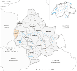 Itingen – Mappa