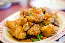 Kkanpunggi (spicy garlic fried chicken)