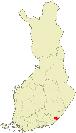 Location of Lappee in Finland