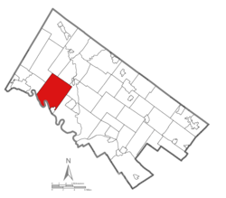 Location of Limerick Township in Montgomery County, Pennsylvania