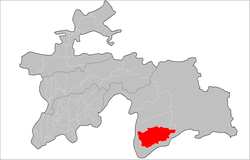 Location of Roshtqal'a District in Tajikistan