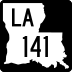 Louisiana Highway 141 marker