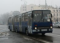 Schienenersatzverkehr für die Linie M1 in Budapest mit einem Ikarus 280, 2017