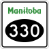 Provincial Road 330 marker