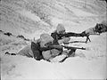 Royal Marines, the unit chosen for Hardboiled, training in deep snow during March 1942