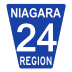 Niagara Regional Road 24 marker