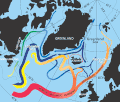 Image 55In the subpolar gyre of the North Atlantic warm subtropical waters are transformed into colder subpolar and polar waters. In the Labrador Sea this water flows back to the subtropical gyre. (from Atlantic Ocean)