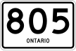Highway 805 marker