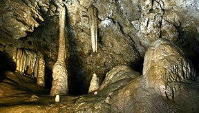 Tropfsteine in der Joaquin Millers Chapell