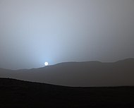 Sunset - Gale crater (April 15, 2015)