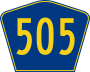 Highway 505 marker