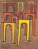 Revolution des Viadukts, 1937, oil on oil grounding on cotton on stretcher frame, Hamburger Kunsthalle