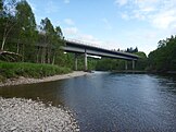 Jubilee Bridge over the River Tay, looking downstream (south)
