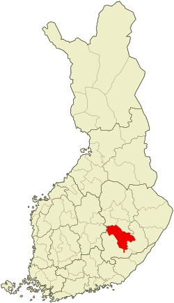 Location of Pieksämäki sub-region