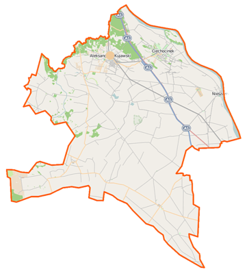 Sijaintikartta Puola Aleksandrówin piirikunta
