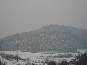 Aspect hivernal du Rittempierre depuis l'autre versant de la vallée de Robache.