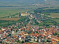 Overview of Spišský hrad (‹See Tfd›German: Zipser Burg): Spišské Podhradie (‹See Tfd›German: Kirchdrauf) and Spišská Kapitula (‹See Tfd›German: Zipser Kapitel)