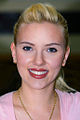 Head-and-shoulders colour photograph of Scarlett Johansson in 2010