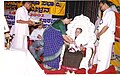 Dr.M.N.Singaramma felicitated by Mandya Brahman Sabha, 2004