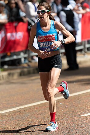 Stephanie Bruce beim London-Marathon 2018