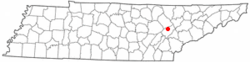 Location of Kingston, Tennessee