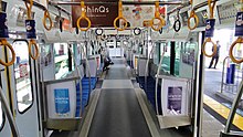 「クリア」の車内（クハ4110）