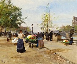 Flower Seller near the Louvre Bridge