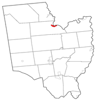 Map highlighting Corinth's location within Saratoga County.