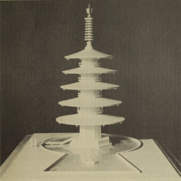 Architectural model of the Pagoda (1965)