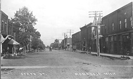 Main Street (now M-57) in 1912
