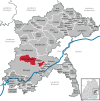 Lage der Gemeinde Allmendingen im Alb-Donau-Kreis